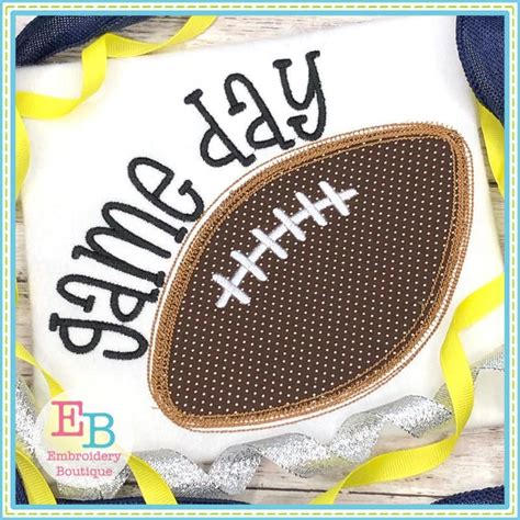 Bring your creations to life with chequered ink fonts! Game Day Applique | Applique designs, Embroidery boutique, Free applique patterns