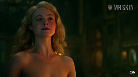 Nice Seducing And Stripping In Nude Footage Hottie Named Elle Fanning