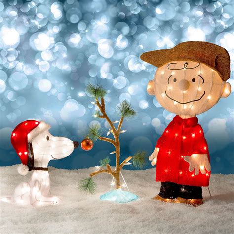 Tis Your Season Charlie Brown Snoopy And The Lonely Tree Lighted