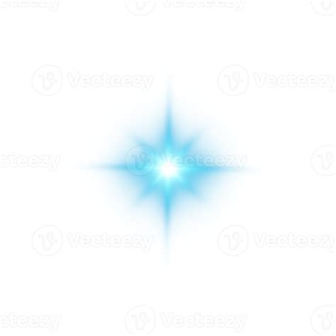 Free Blue Glowing Lights Effects Isolated On Transparent Background