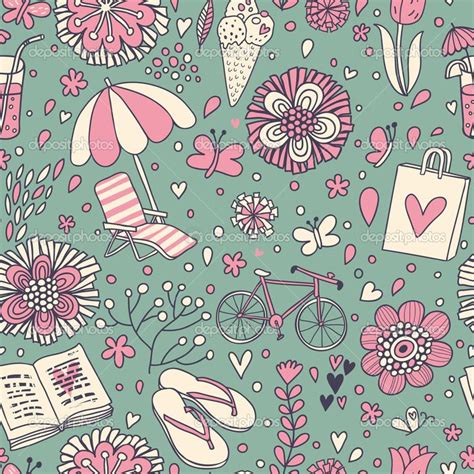 Depositphotos25057093 Vintage Seamless Pattern With Cute Cartoon