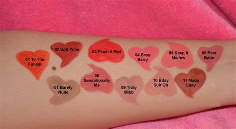 Maybelline New York Sensational Liquid Matte Lipstick Hand Swatches