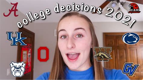College Decision Reactions 2021 Realistic Uk Butler Penn State