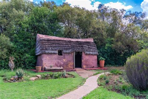 Traditional African Village Hut Houses Made Of Clay Mud And Straws