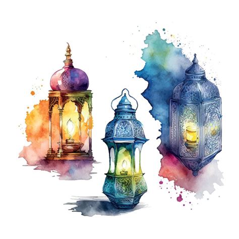 Ramadan Flashlight Kareem Mosque Night Arabic Lanterns Bright