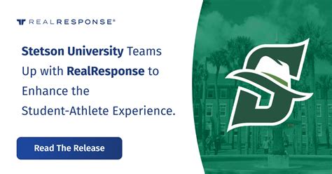 Stetson University Teams Up With Realresponse To Enhance The Student