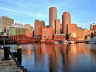 Wallpaper Boston, Massachusetts, USA, bay, skyscrapers 3840x2160 UHD 4K ...