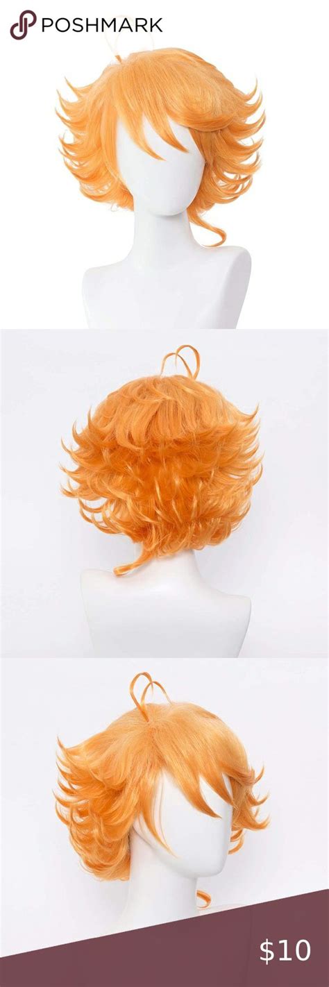 Cosplay Character Emma From The Promised Neverland Short Light Orange Wig Light Orange Wigs