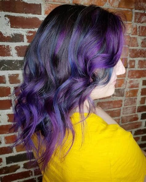 70 Beautiful Blue And Purple Hair Color Ideas Hairstylecamp Purple