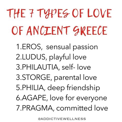 7 Types Of Love Of Ancient Greece 7 Types Of Love Raw Chocolate