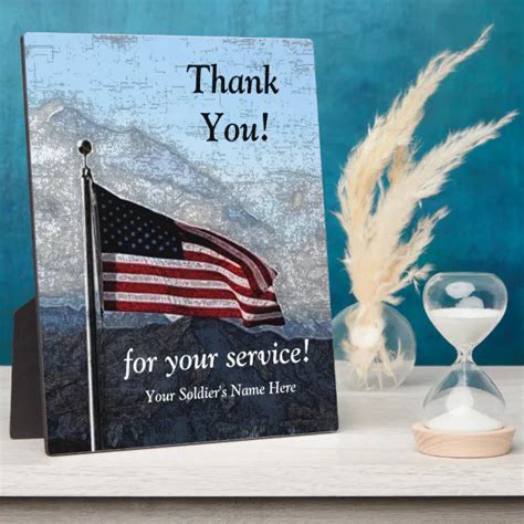 Military Thank You Plaque Zazzle