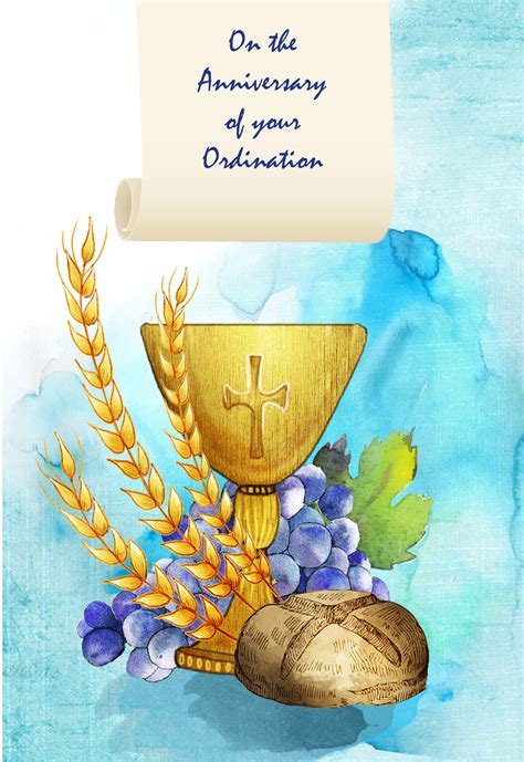 Ordination Anniversary Religious Cards Oa40 Pack Of 12 2 Designs