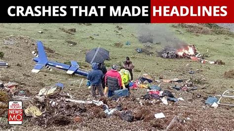 Kedarnath Helicopter Crash Helicopter Carrying Pilgrims Crashes Near