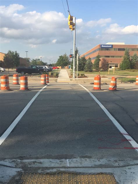 Safety Oriented Hawk Crosswalk Installed Near Beaumont Hospital