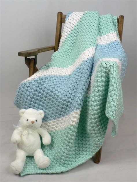Soften His World Baby Blanket In Caron Simply Soft Downloadable Pdf