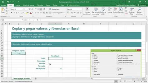 Comandos De Copiar Y Pegar Para Valores Y F Rmulas En Excel Hot