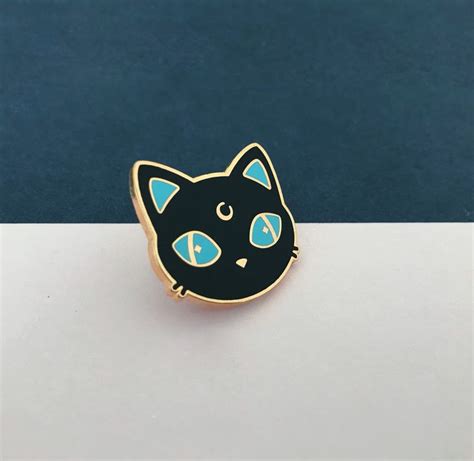 Moon Cat Pins Enamel Pin Luna Magic Kawaii De DesignerdStore En Etsy Https Etsy
