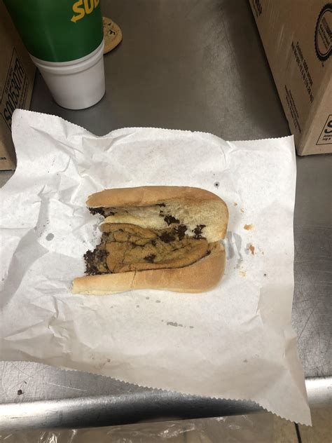 I Present To You The Toasted Cookie Sandwich Perks Of Being A Subway Employee Rfunny