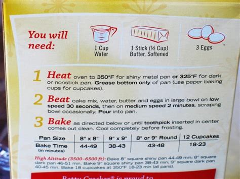 Per 1/10 package (43 g): All The Cakes You Can Make With Just A Box Of Cake Mix And ...