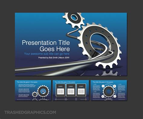 169 Widescreen Powerpoint Template For Engineers And Designers