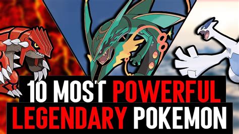 10 Most Powerful Legendary Pokemon Youtube