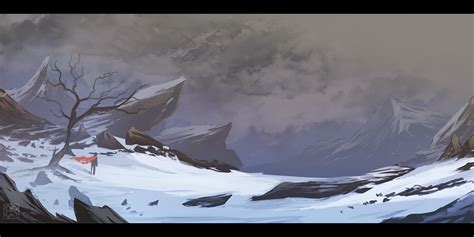 Snow Wasteland By Sangheili117 On Deviantart Fantasy Landscape
