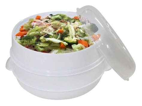 Si bien a menudo se cocinan usando una olla de vapor, también quedan bien cocidos al vapor en el microondas. Comprar envases para cocinar al vapor en microondas