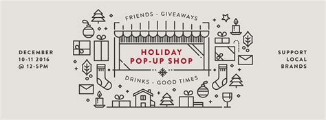 Holiday Pop Up Shop Graphic Design On Behance