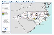Detailed highways system map of North Carolina | Vidiani.com | Maps of ...