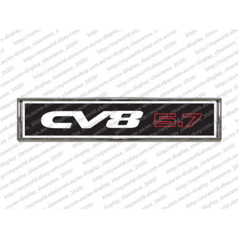 2059 CHROME BADGE TO SUIT HOLDEN CV8 5 7 MONARO CUSTOM CAR EMBLEM EBay