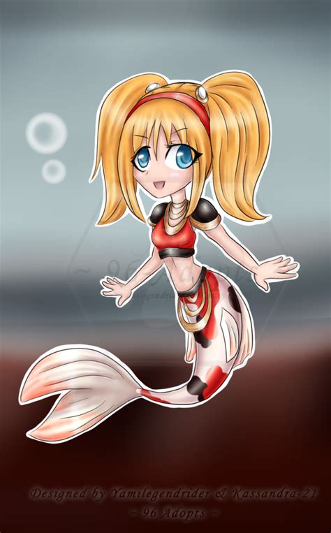 Koi Chibi Mermaid Customat By 96 Adopts On Deviantart
