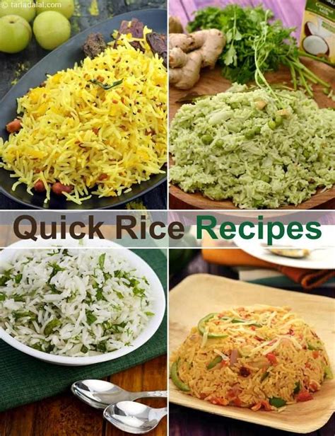Rice Delicacies Quick Rice Recipes By Tarla Dalal