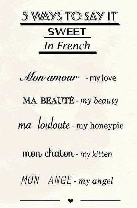 Say It Sweet In French Pictures Photos And Images For Facebook
