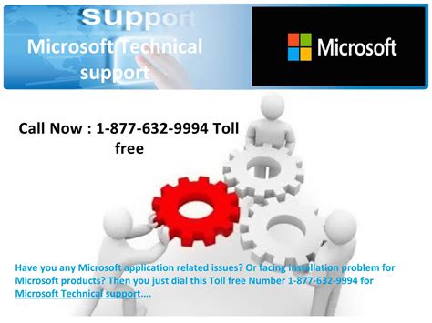 Microsoft Technical Support Number 1 877 632 9994 Toll Free By