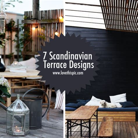 7 Scandinavian Terrace Designs