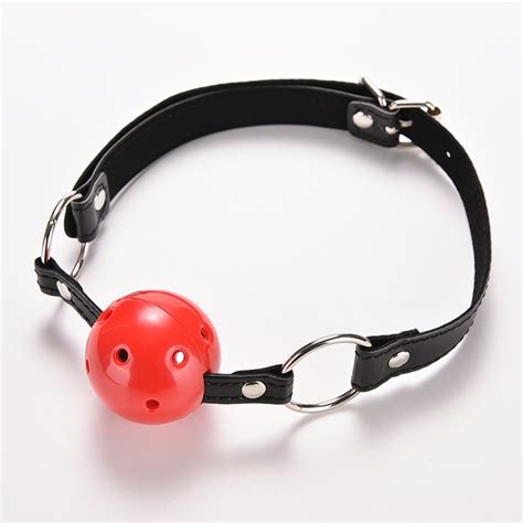 Buy 5 Pcs Soft 40mm Mouth Ball Gag Pu Leather Mouth