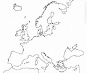 Free Printable Blank Map of Europe in PDF [Outline Cities]
