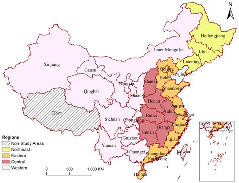 The Four Economic Regions Of China Download Scientific Diagram