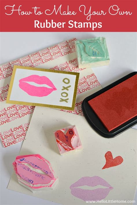 How To Make Stamps At Home Fun Easy Tutorial Hello Little Home