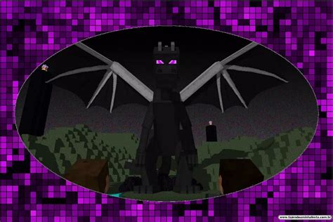 The only place the ender dragon naturally spawns is in the end. Minecraft Ender Dragon Free Printable Invitations. - Oh My ...