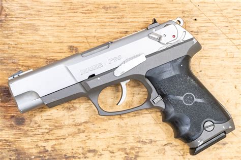Ruger P90 45 Acp Police Trade In Pistol With Hogue Grip Sportsmans