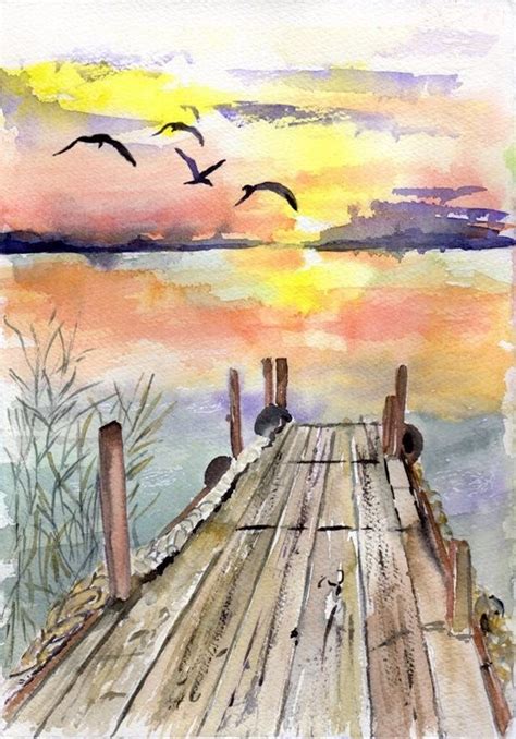 40 Easy Watercolor Landscape Painting Ideas For Beginners Watercolor