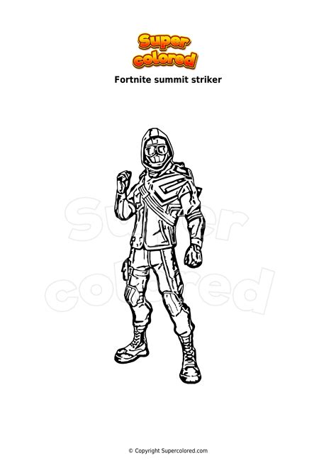 Disegno Da Colorare Fortnite Summit Striker