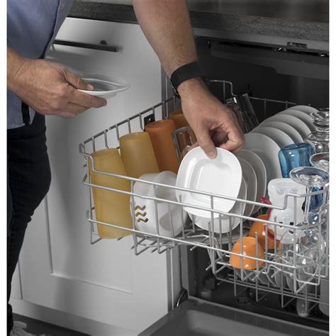 Ge Dry Boost Top Control 24 In Built In Dishwasher Fingerprint