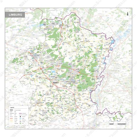 Digitale Provinciekaart Limburg 350 Kaarten En Atlassennl