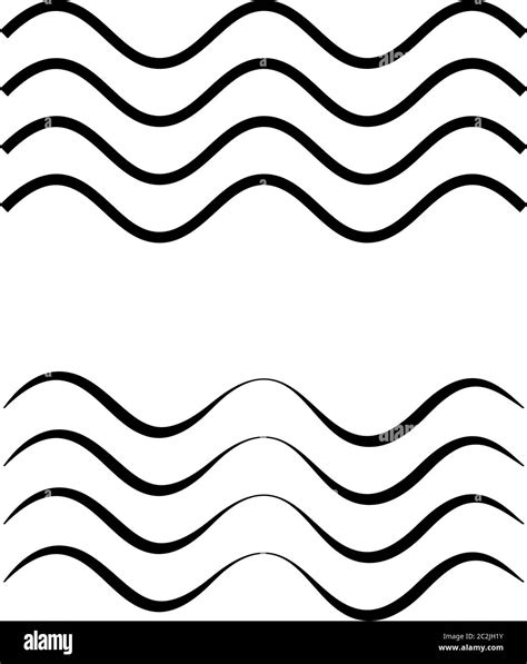 Water Wave Icon Water Wave Sign Vector Art Illustration Stock Vector
