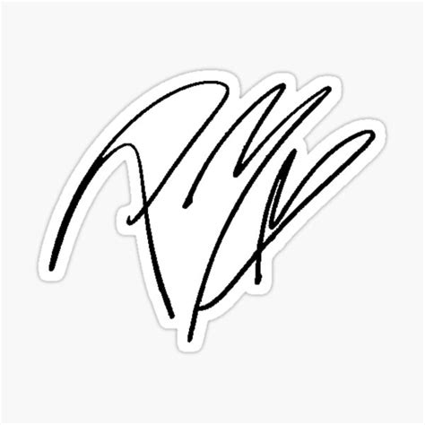 Post Malones Signature Sticker For Sale By Sydnoelle Redbubble