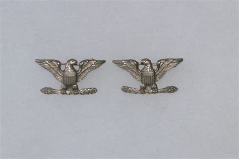 Original Us Army Ww2 Meyer Shold R Form Colonel Rank Badges Pair 4