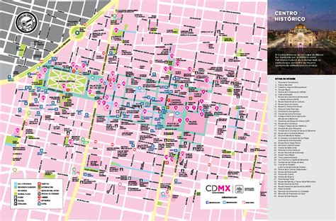 Mapa Centro Historico CDMX CITY EXPRESS ALAMEDA Plaza De La