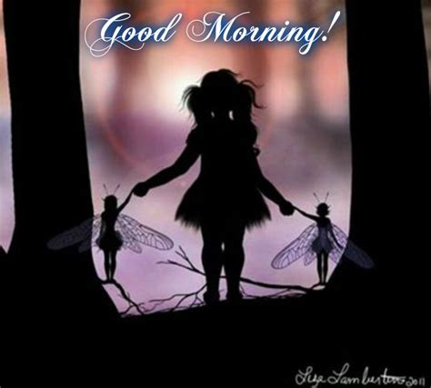 Good Morning Fairy Picture Sprookjes Feeën Silhouet